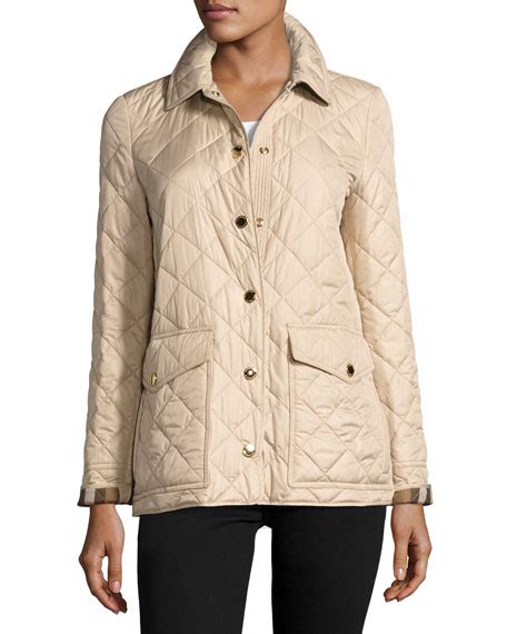 Westbridge Relaxed Quilted Jacket, Beige In Dark Stone